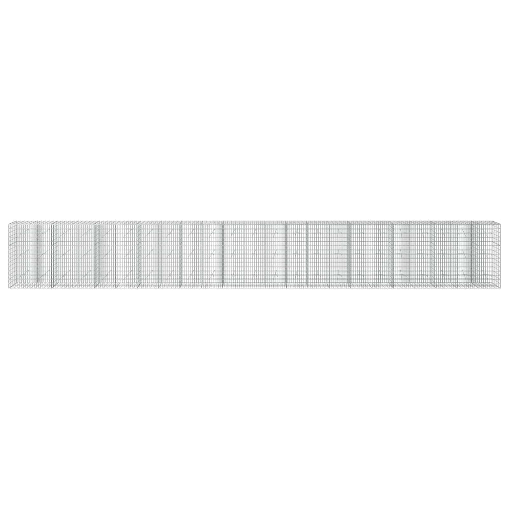 vidaXL Gabion z drutu 3,5 mm i siatką 5x10 cm 1150x20x150 cm
