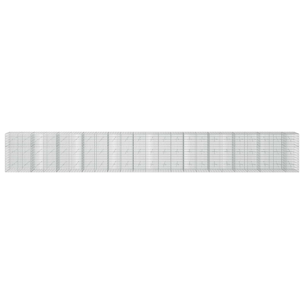 vidaXL Gabion z drutu 3,5 mm i siatką 5x10 cm 1150x20x150 cm