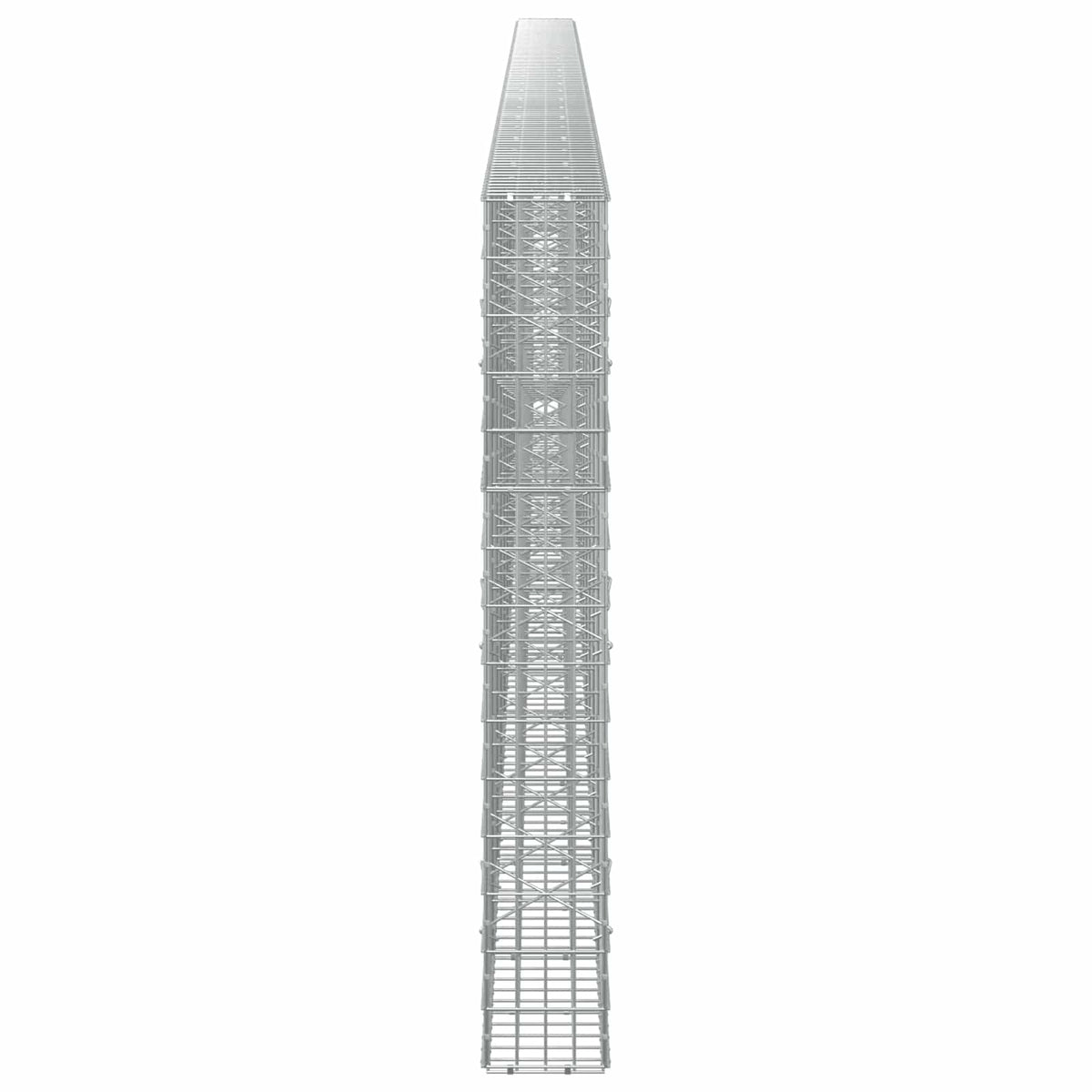 vidaXL Gabion z drutu 3,5 mm i siatką 5x10 cm 1150x20x150 cm
