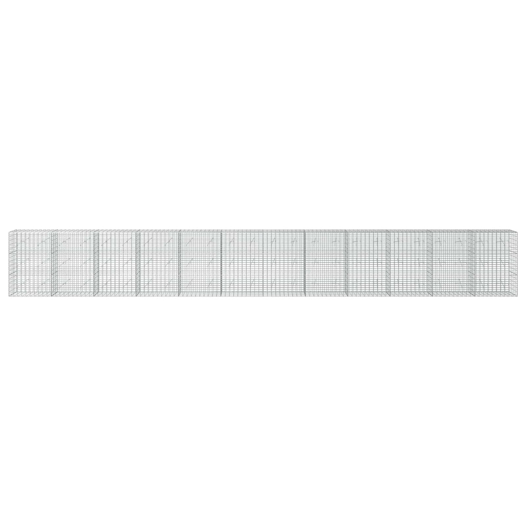vidaXL Gabion z drutu 3,5 mm i siatką 5x10 cm 1200x20x150 cm