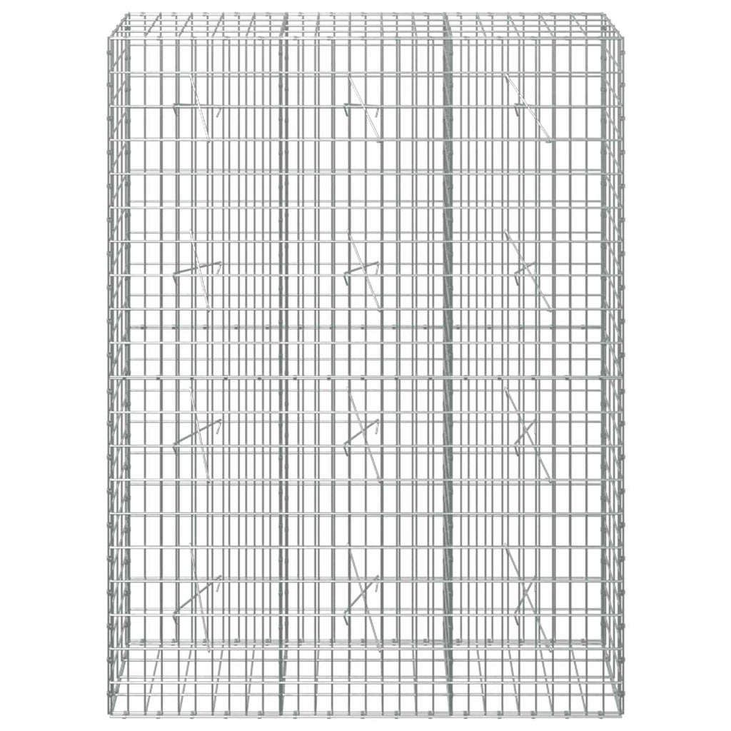 vidaXL Gabion z drutu 3,5 mm i siatką 5x10 cm 150x20x200 cm