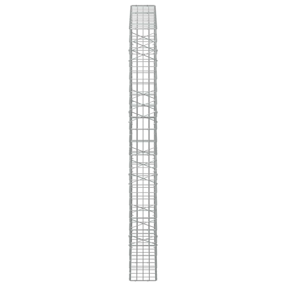 vidaXL Gabion z drutu 3,5 mm i siatką 5x10 cm 150x20x200 cm