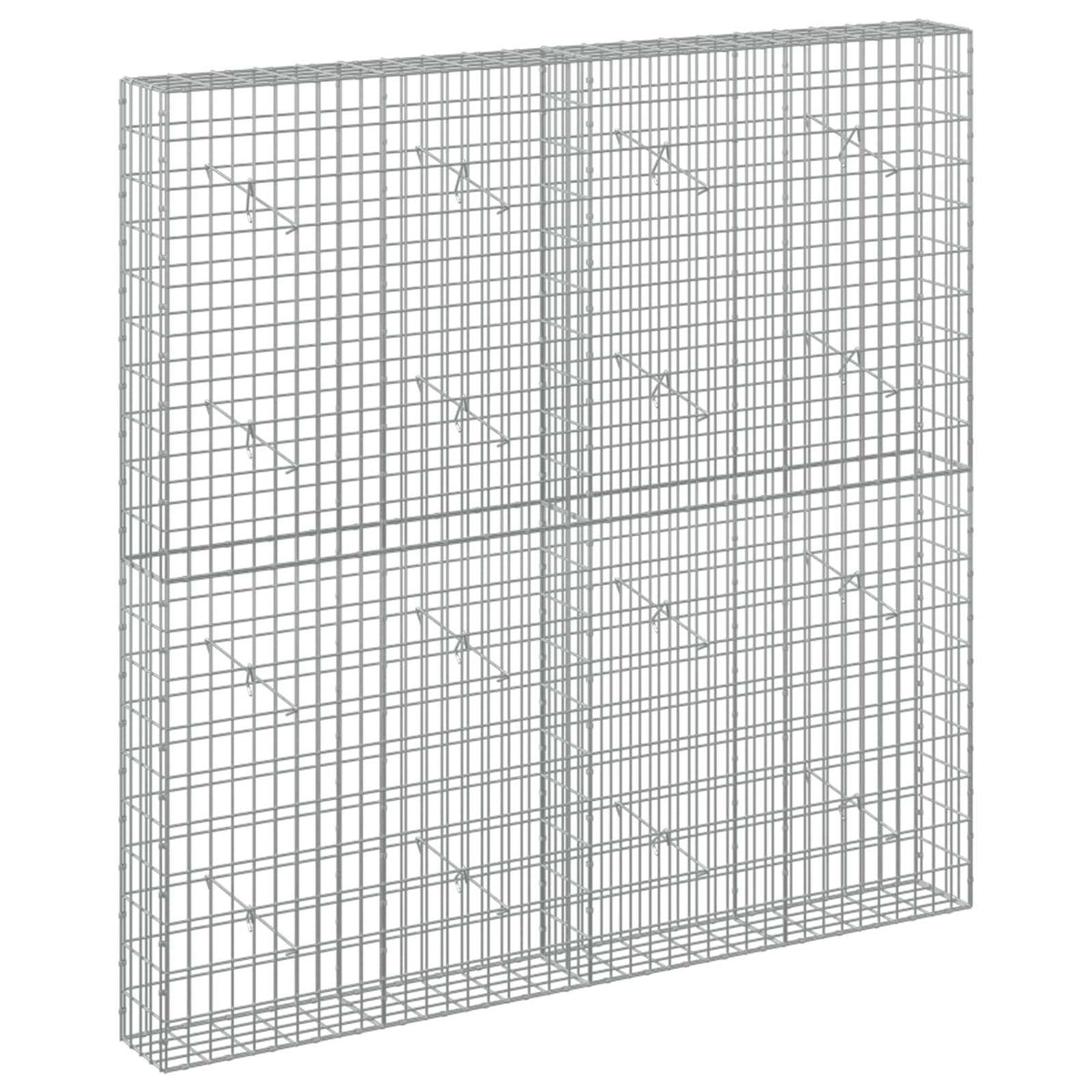 vidaXL Gabion z drutu 3,5 mm i siatką 5x10 cm 200x20x200 cm
