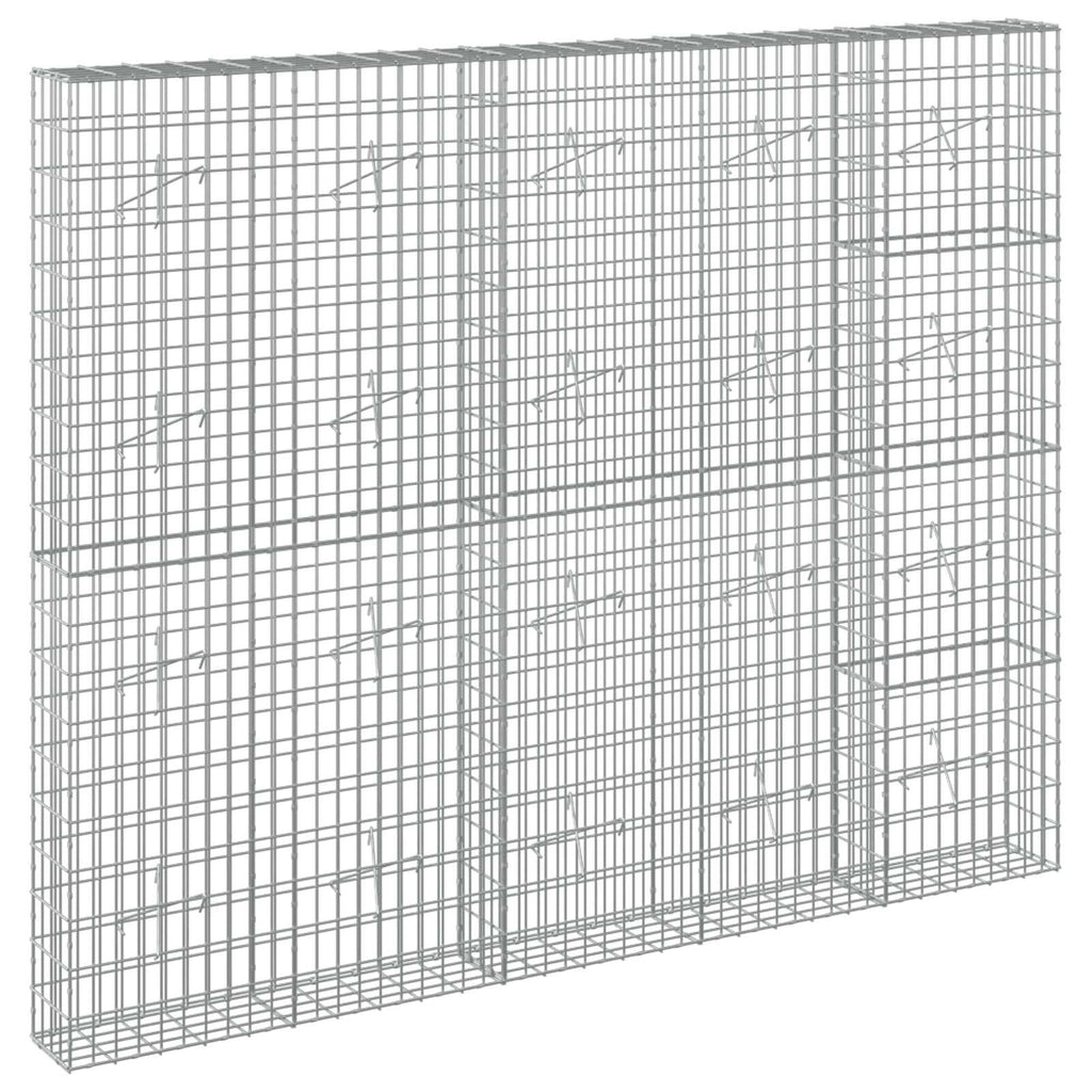 vidaXL Gabion z drutu 3,5 mm i siatką 5x10 cm 250x20x200 cm