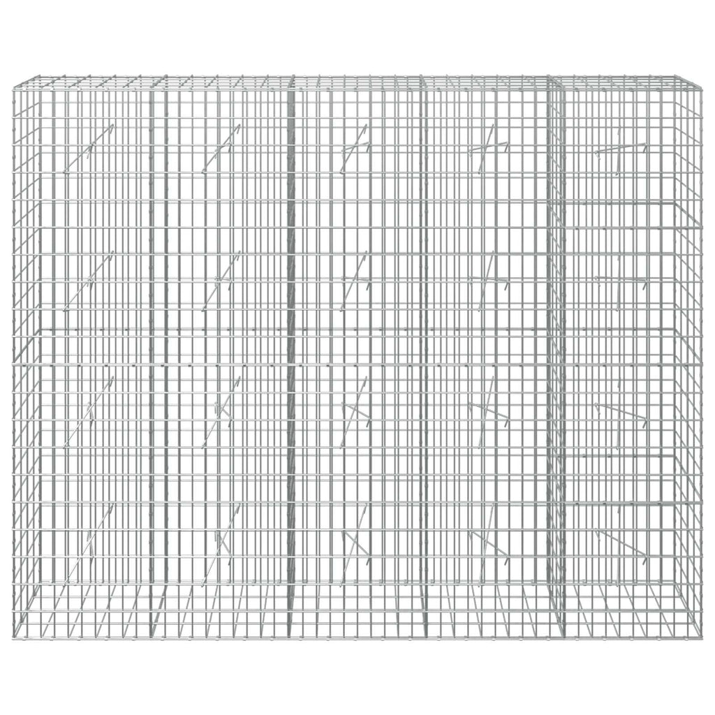 vidaXL Gabion z drutu 3,5 mm i siatką 5x10 cm 250x20x200 cm
