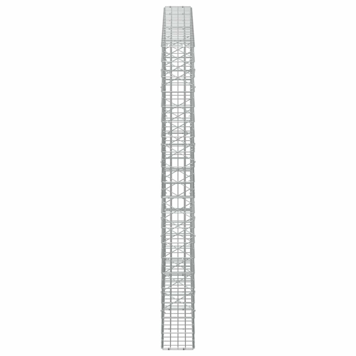 vidaXL Gabion z drutu 3,5 mm i siatką 5x10 cm 250x20x200 cm