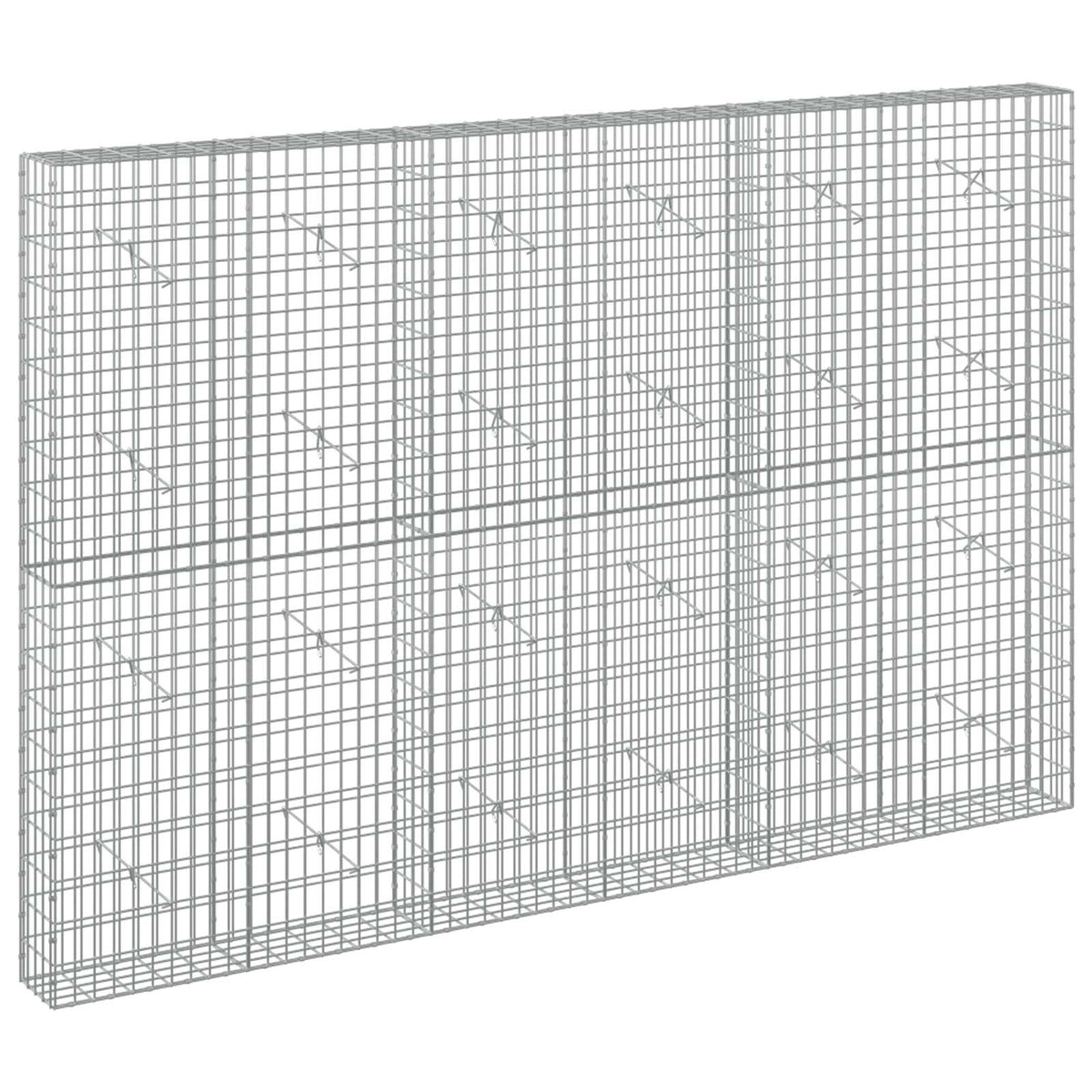 vidaXL Gabion z drutu 3,5 mm i siatką 5x10 cm 300x20x200 cm