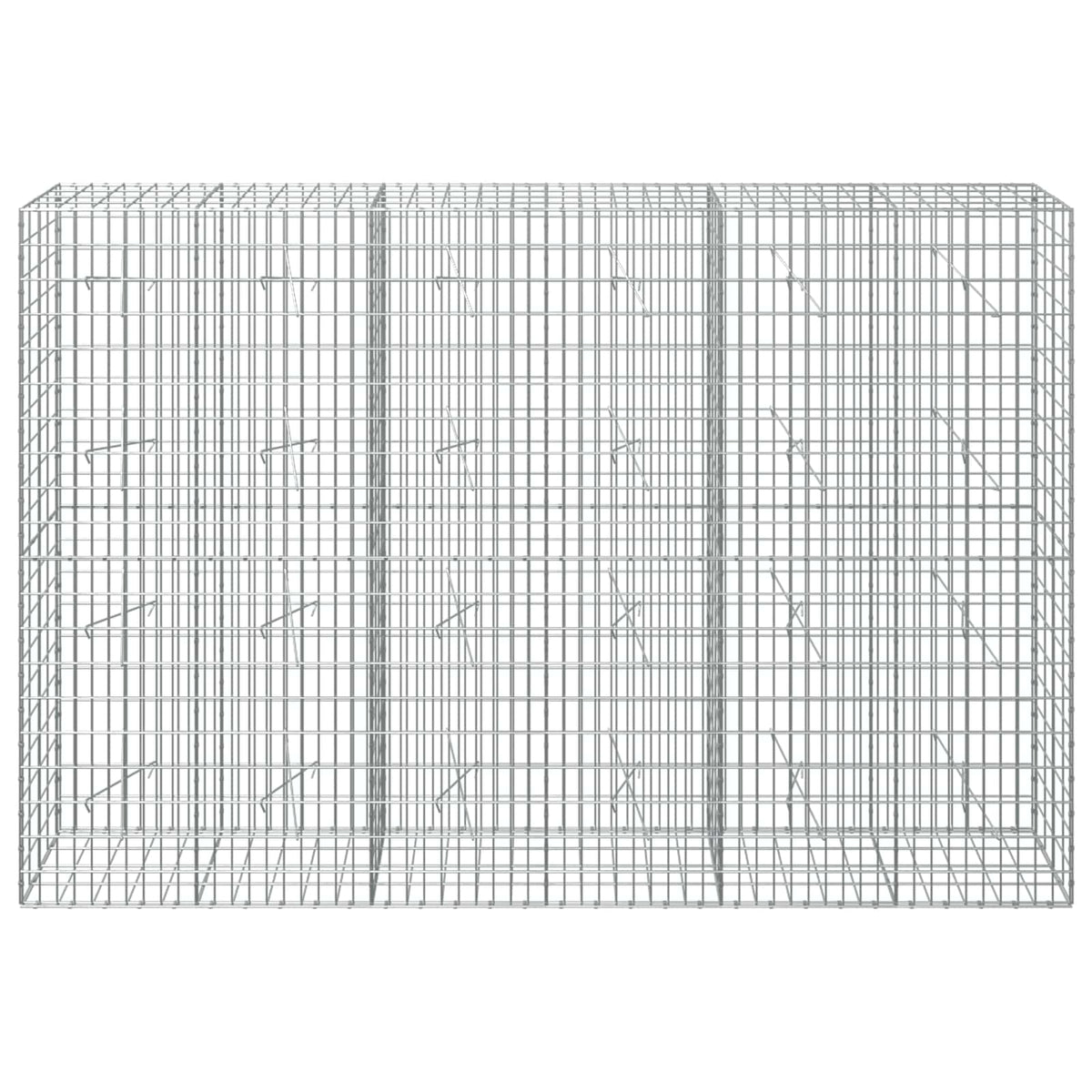 vidaXL Gabion z drutu 3,5 mm i siatką 5x10 cm 300x20x200 cm