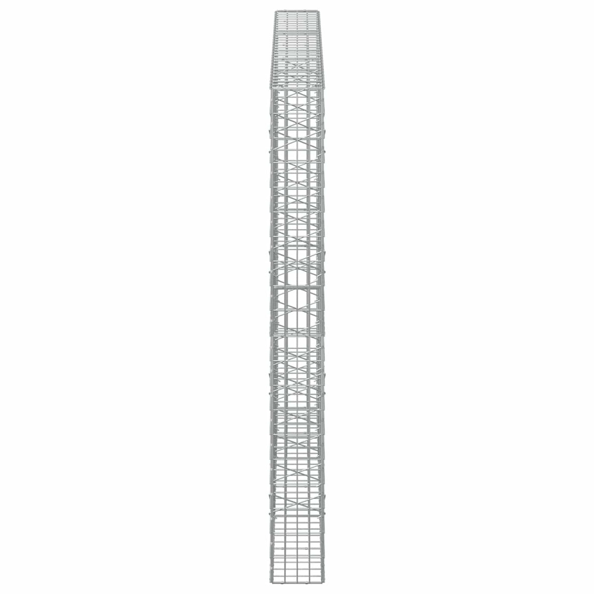 vidaXL Gabion z drutu 3,5 mm i siatką 5x10 cm 300x20x200 cm