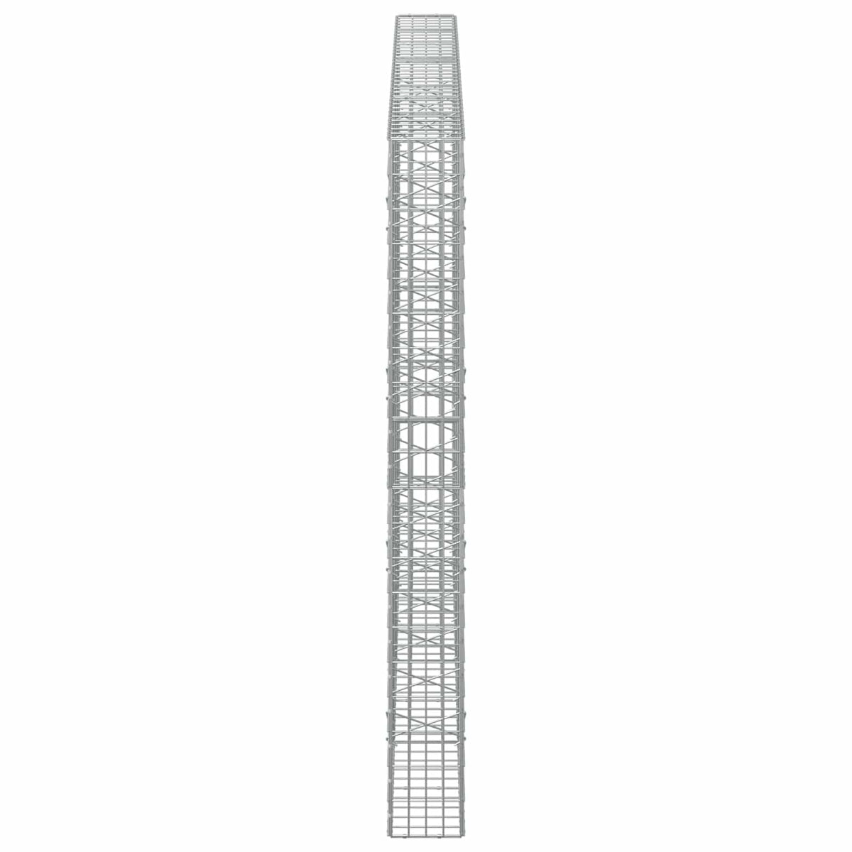 vidaXL Gabion z drutu 3,5 mm i siatką 5x10 cm 350x20x200 cm