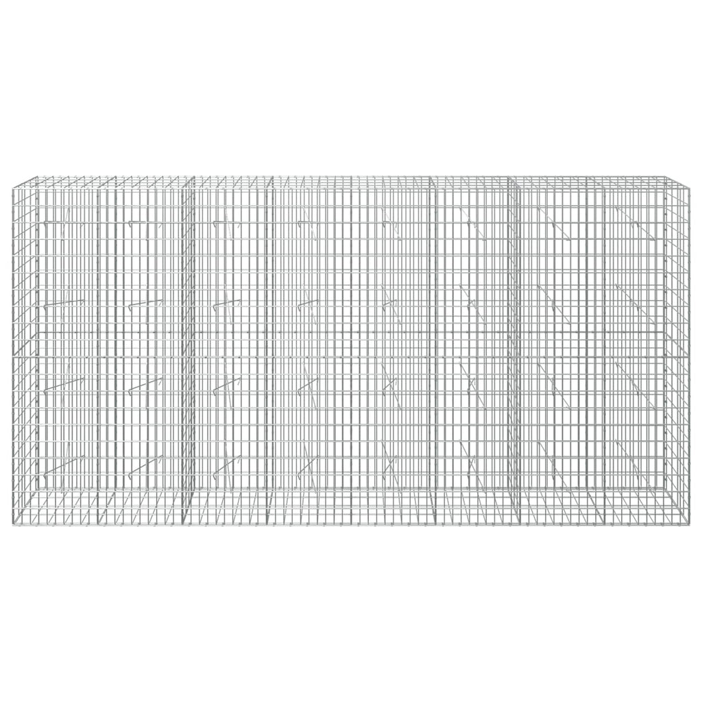 vidaXL Gabion z drutu 3,5 mm i siatką 5x10 cm 400x20x200 cm
