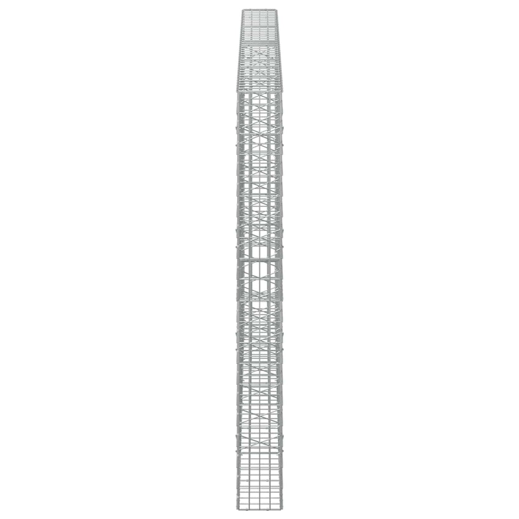 vidaXL Gabion z drutu 3,5 mm i siatką 5x10 cm 400x20x200 cm