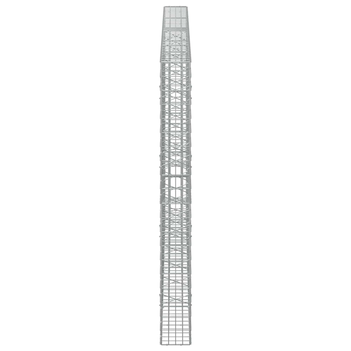 vidaXL Gabion z drutu 3,5 mm i siatką 5x10 cm 400x20x200 cm