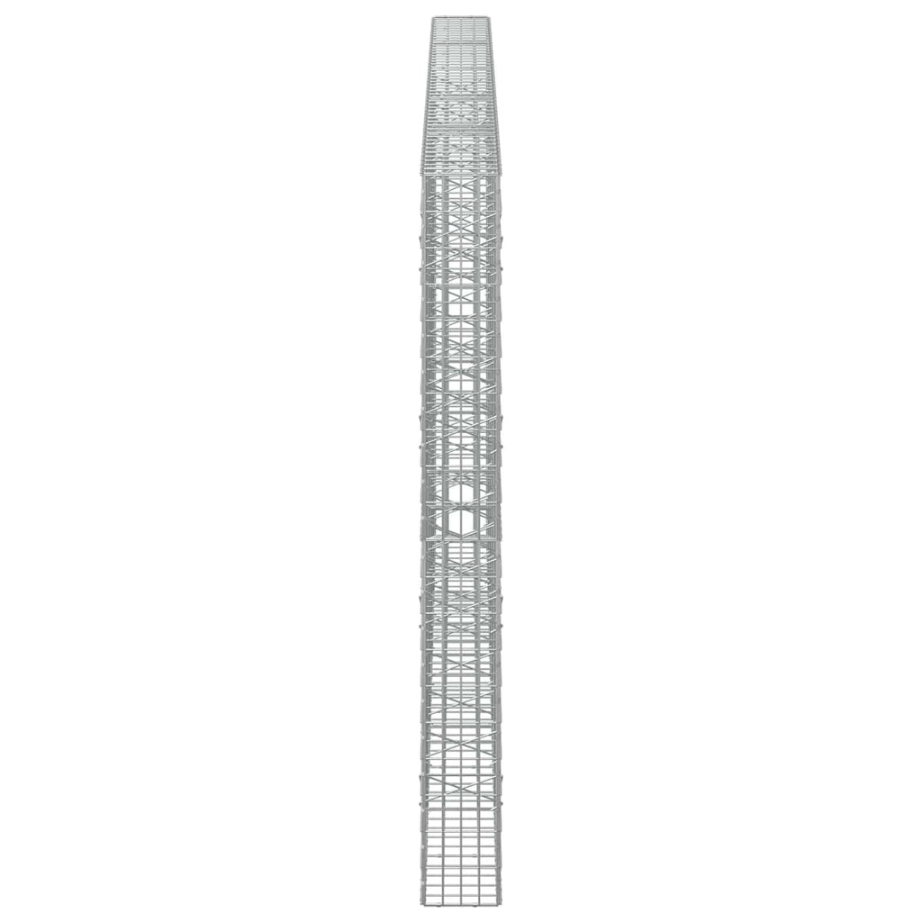 vidaXL Gabion z drutu 3,5 mm i siatką 5x10 cm 500x20x200 cm