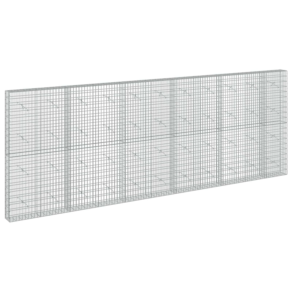 vidaXL Gabion z drutu 3,5 mm i siatką 5x10 cm 550x20x200 cm