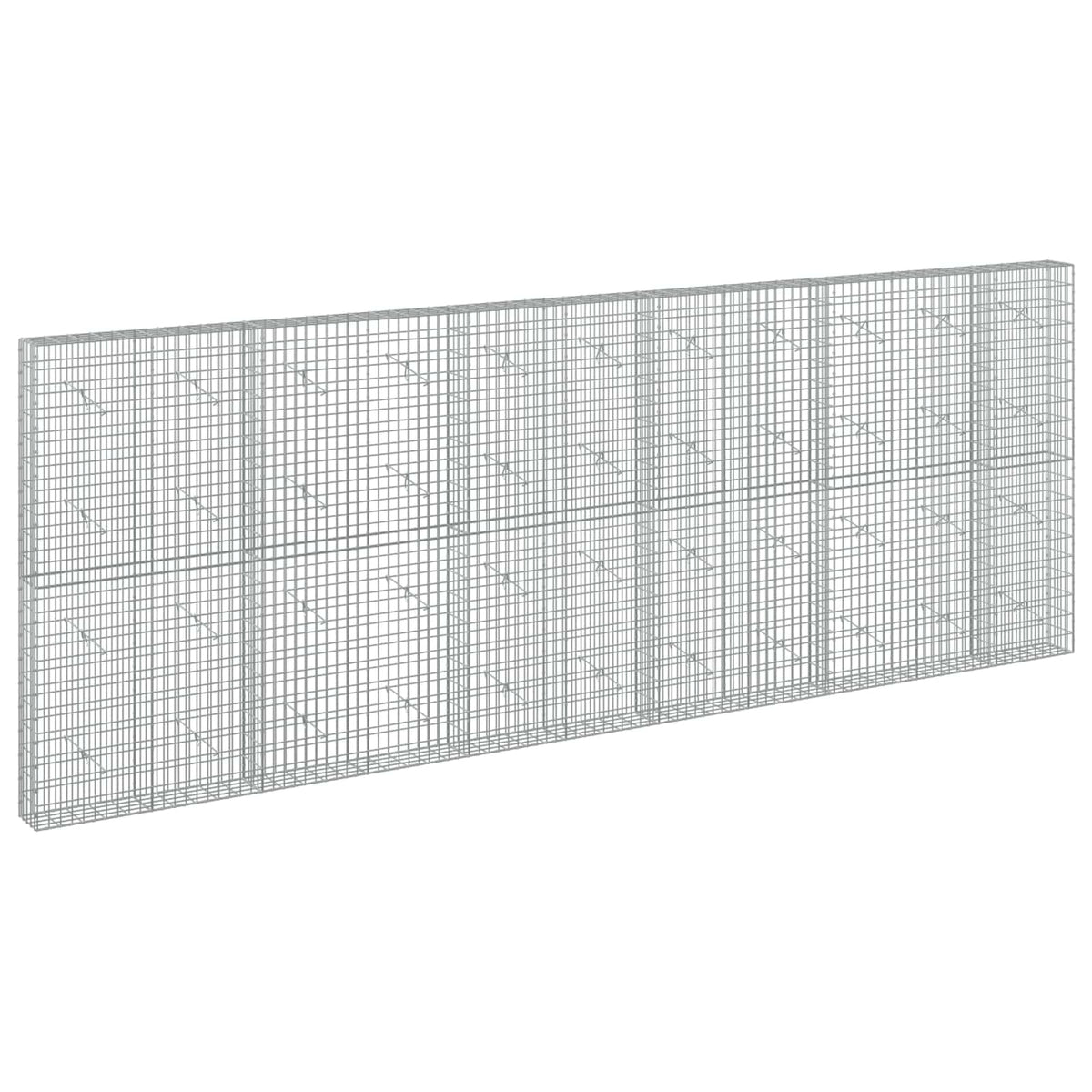 vidaXL Gabion z drutu 3,5 mm i siatką 5x10 cm 550x20x200 cm
