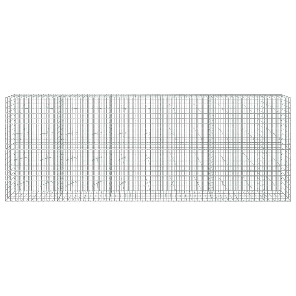 vidaXL Gabion z drutu 3,5 mm i siatką 5x10 cm 550x20x200 cm