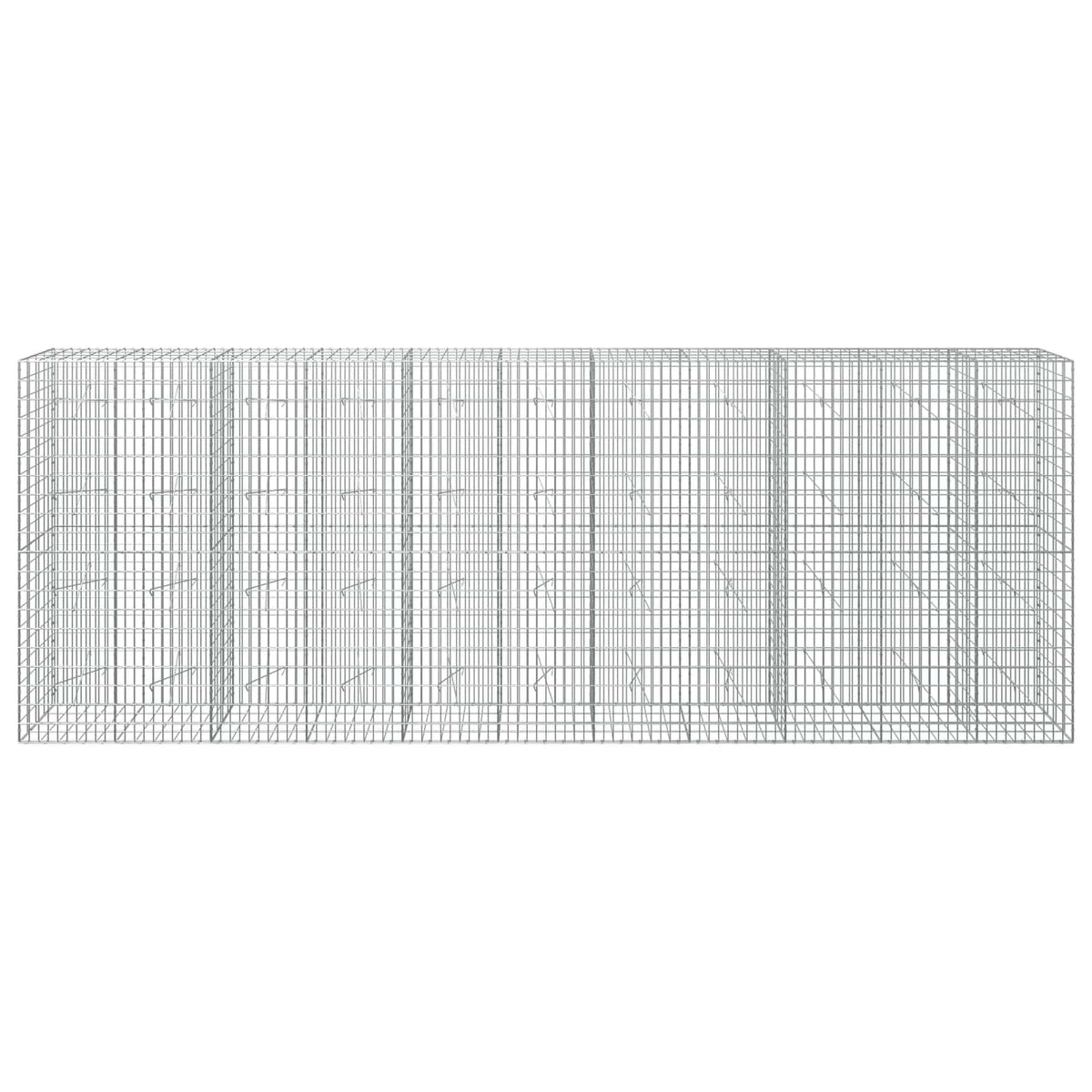 vidaXL Gabion z drutu 3,5 mm i siatką 5x10 cm 550x20x200 cm