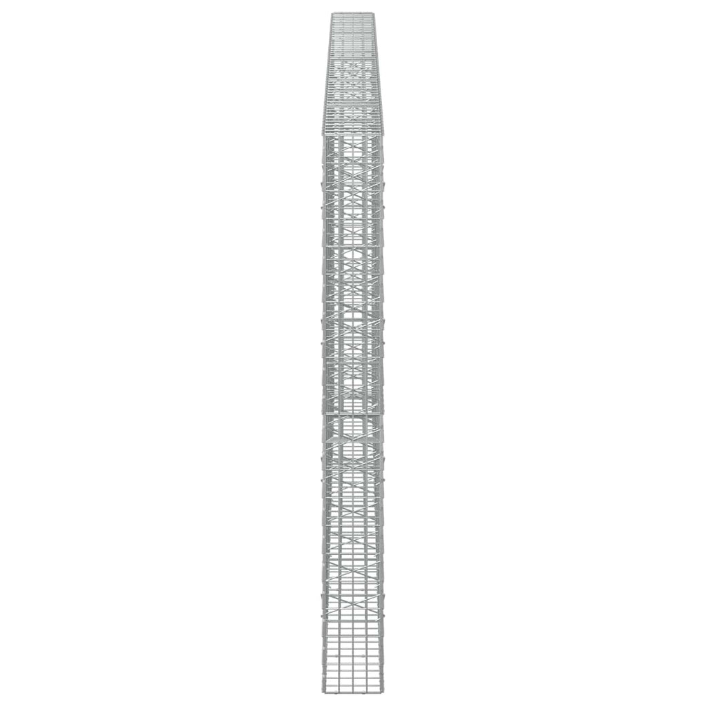 vidaXL Gabion z drutu 3,5 mm i siatką 5x10 cm 550x20x200 cm