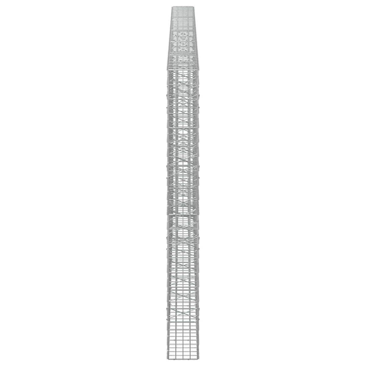 vidaXL Gabion z drutu 3,5 mm i siatką 5x10 cm 550x20x200 cm