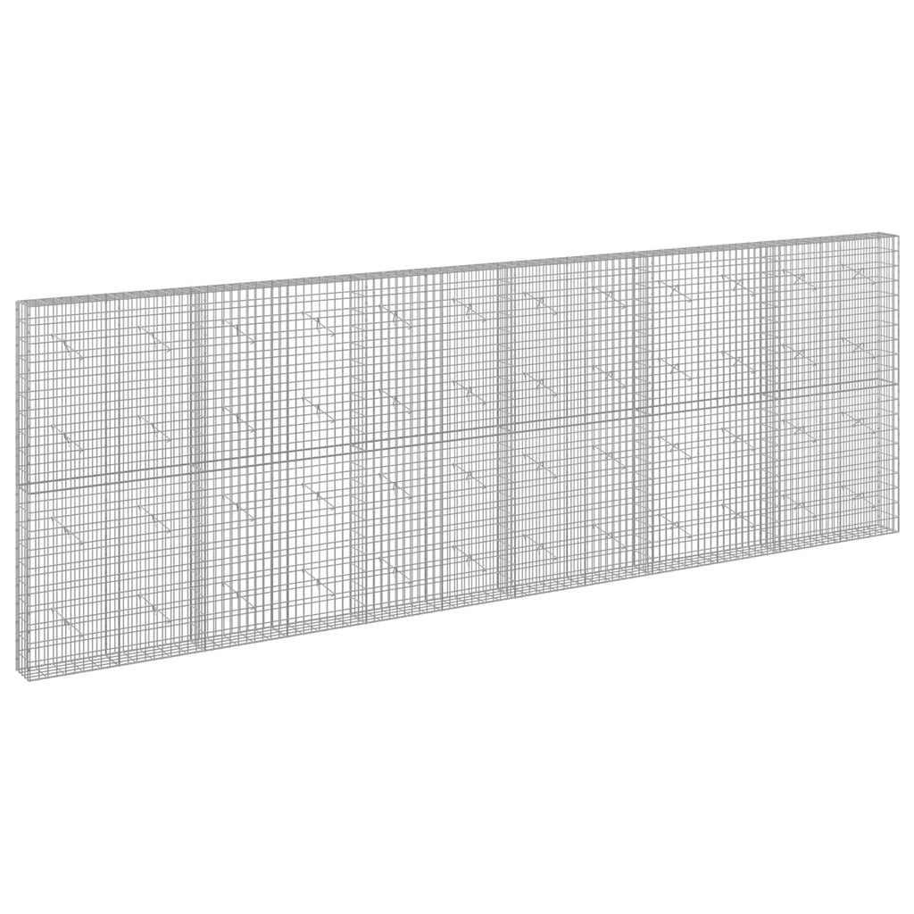 vidaXL Gabion z drutu 3,5 mm i siatką 5x10 cm 600x20x200 cm
