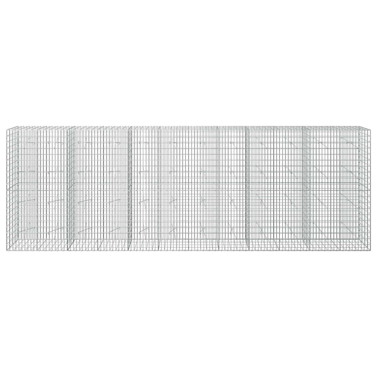 vidaXL Gabion z drutu 3,5 mm i siatką 5x10 cm 600x20x200 cm