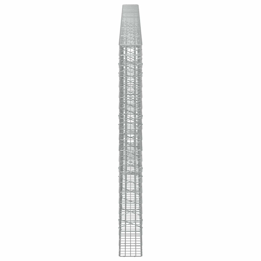 vidaXL Gabion z drutu 3,5 mm i siatką 5x10 cm 600x20x200 cm