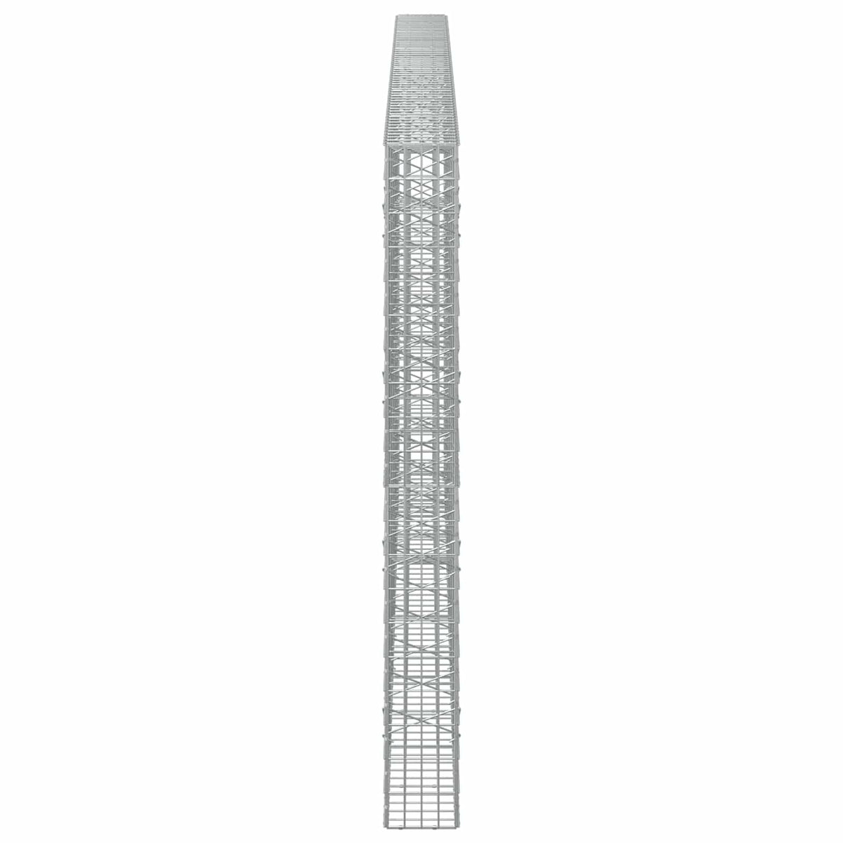 vidaXL Gabion z drutu 3,5 mm i siatką 5x10 cm 600x20x200 cm
