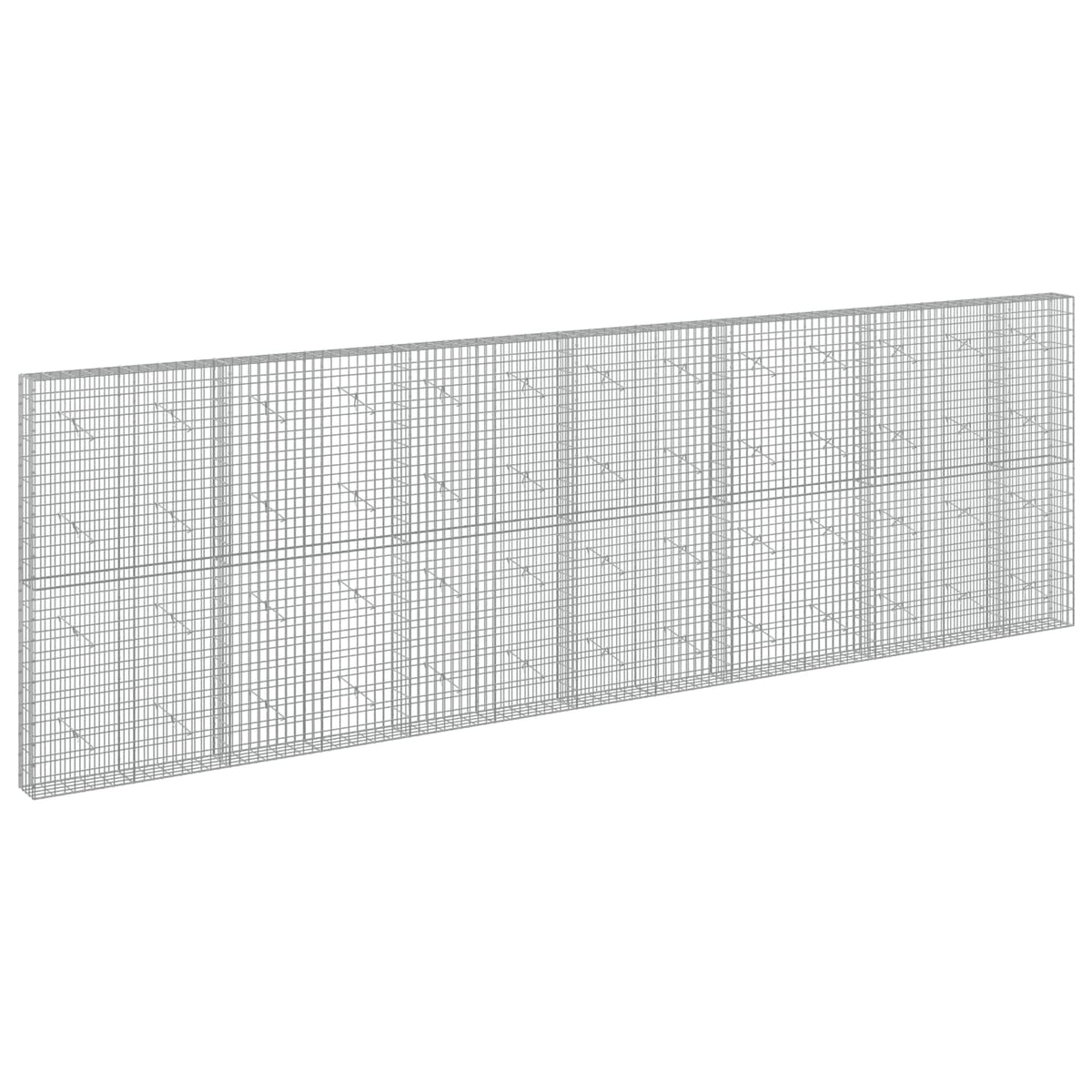 vidaXL Gabion z drutu 3,5 mm i siatką 5x10 cm 650x20x200 cm