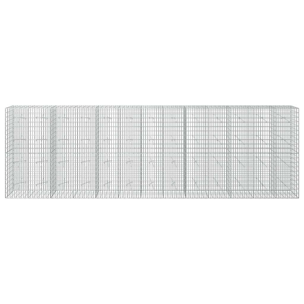 vidaXL Gabion z drutu 3,5 mm i siatką 5x10 cm 650x20x200 cm