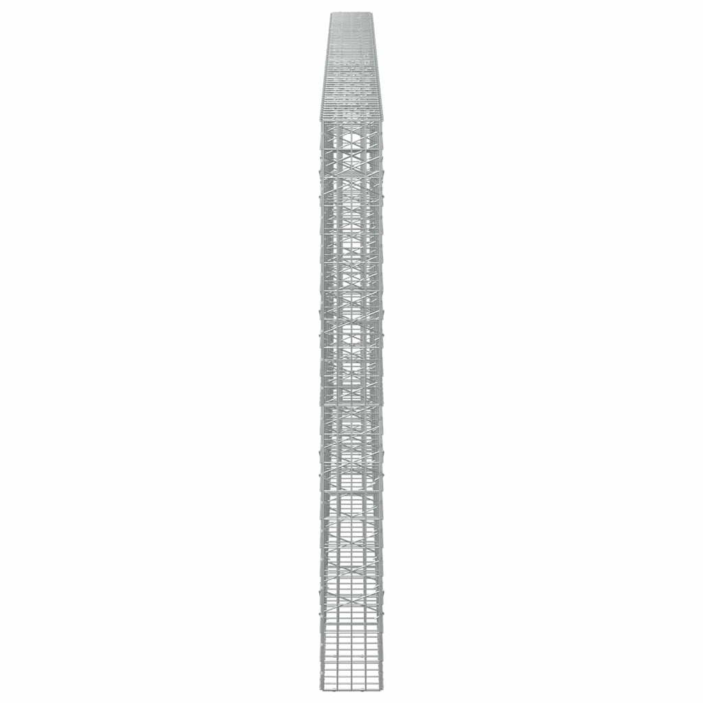 vidaXL Gabion z drutu 3,5 mm i siatką 5x10 cm 650x20x200 cm