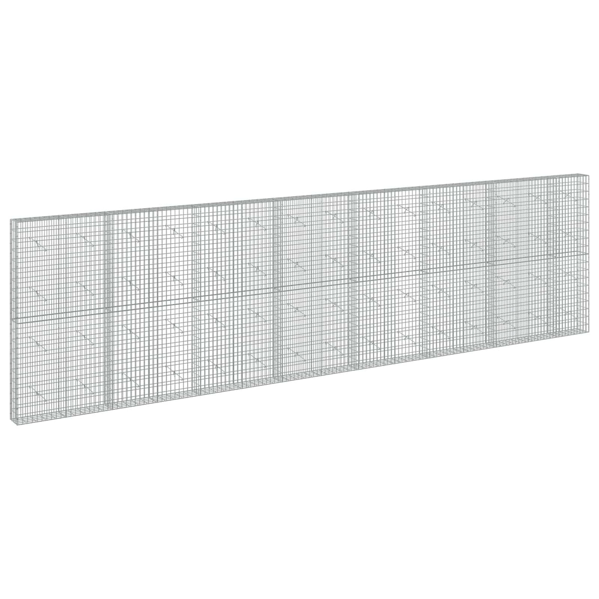 vidaXL Gabion z drutu 3,5 mm i siatką 5x10 cm 750x20x200 cm