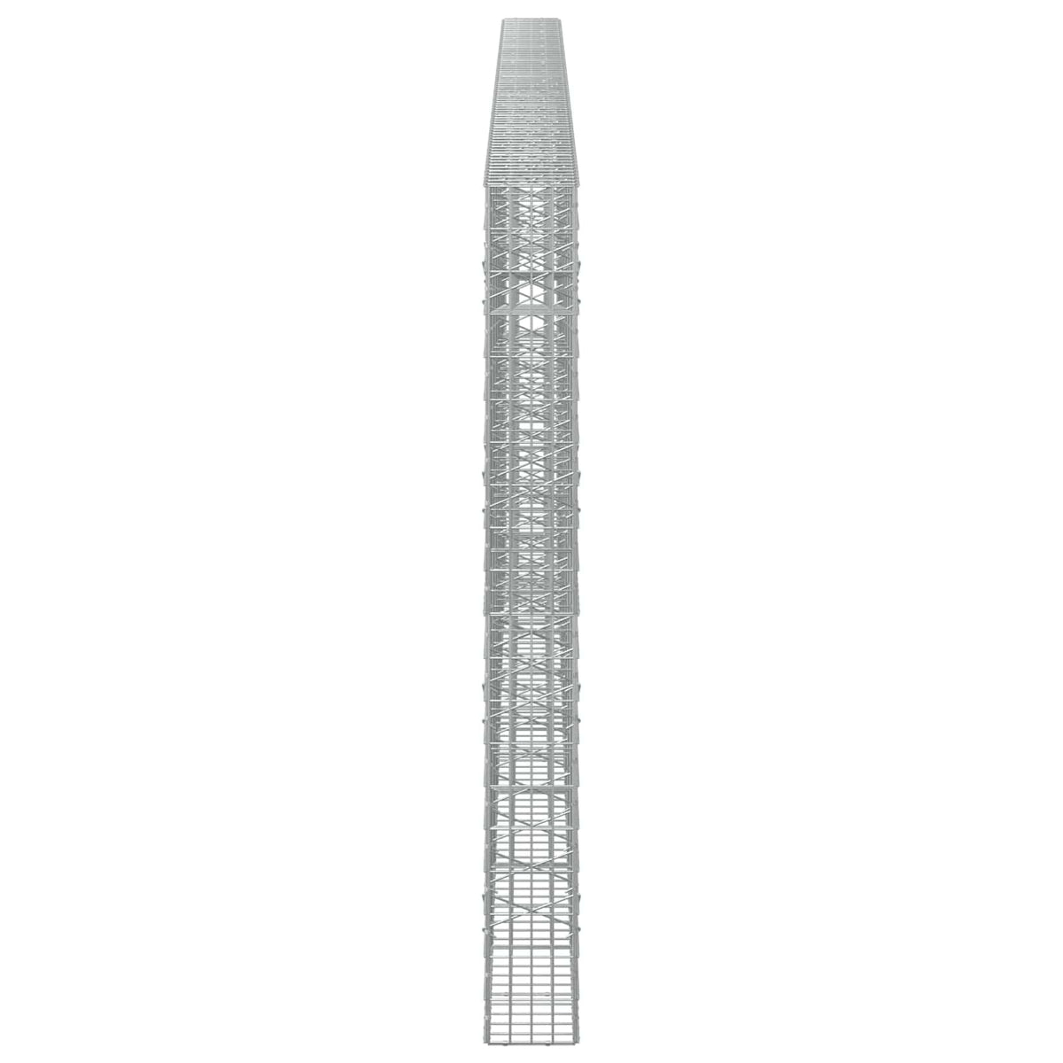 vidaXL Gabion z drutu 3,5 mm i siatką 5x10 cm 800x20x200 cm