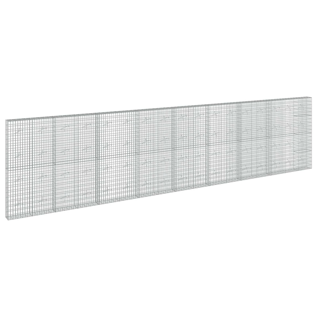 vidaXL Gabion z drutu 3,5 mm i siatką 5x10 cm 850x20x200 cm