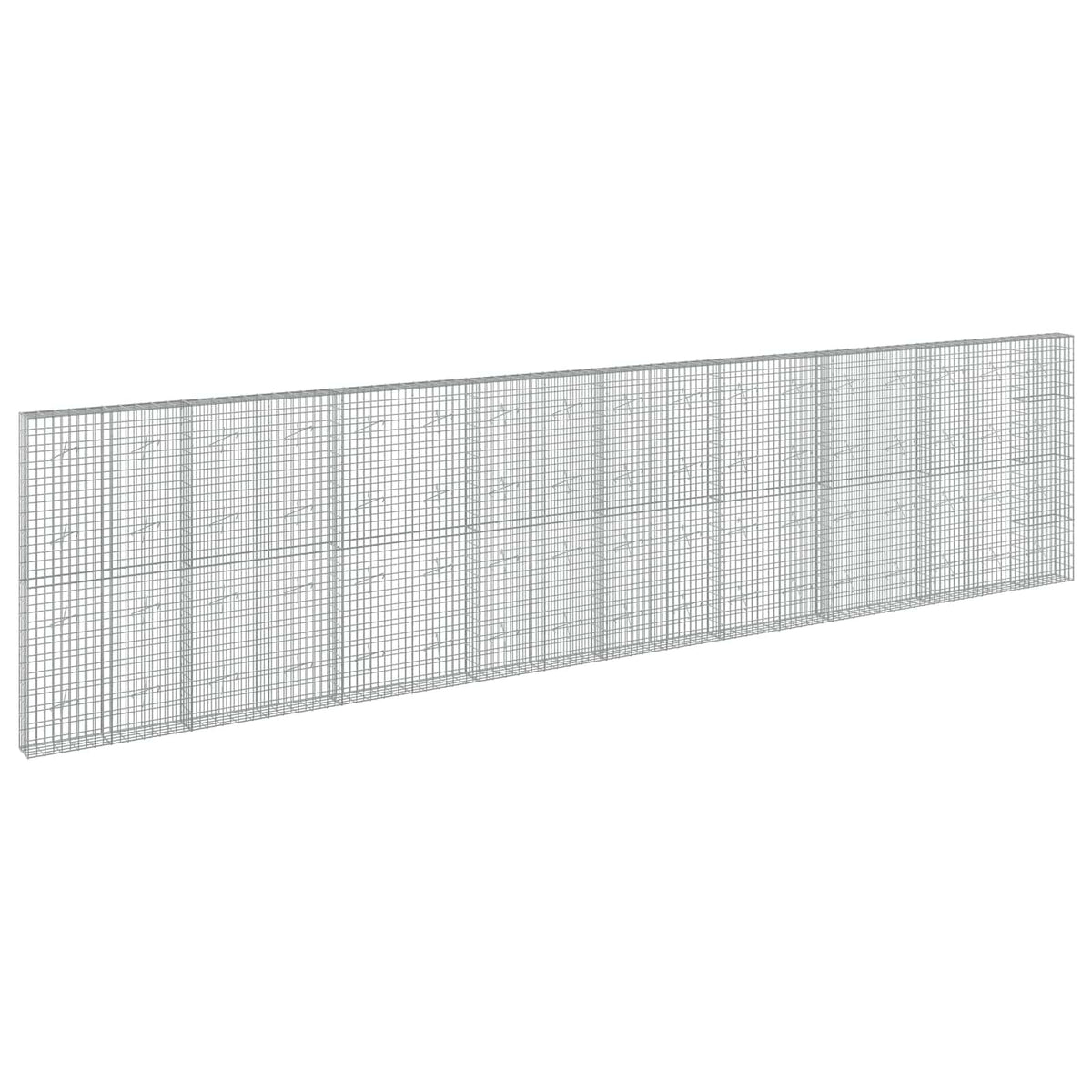 vidaXL Gabion z drutu 3,5 mm i siatką 5x10 cm 850x20x200 cm