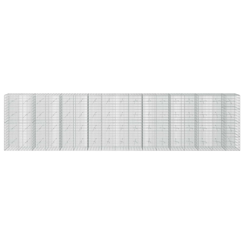 vidaXL Gabion z drutu 3,5 mm i siatką 5x10 cm 850x20x200 cm