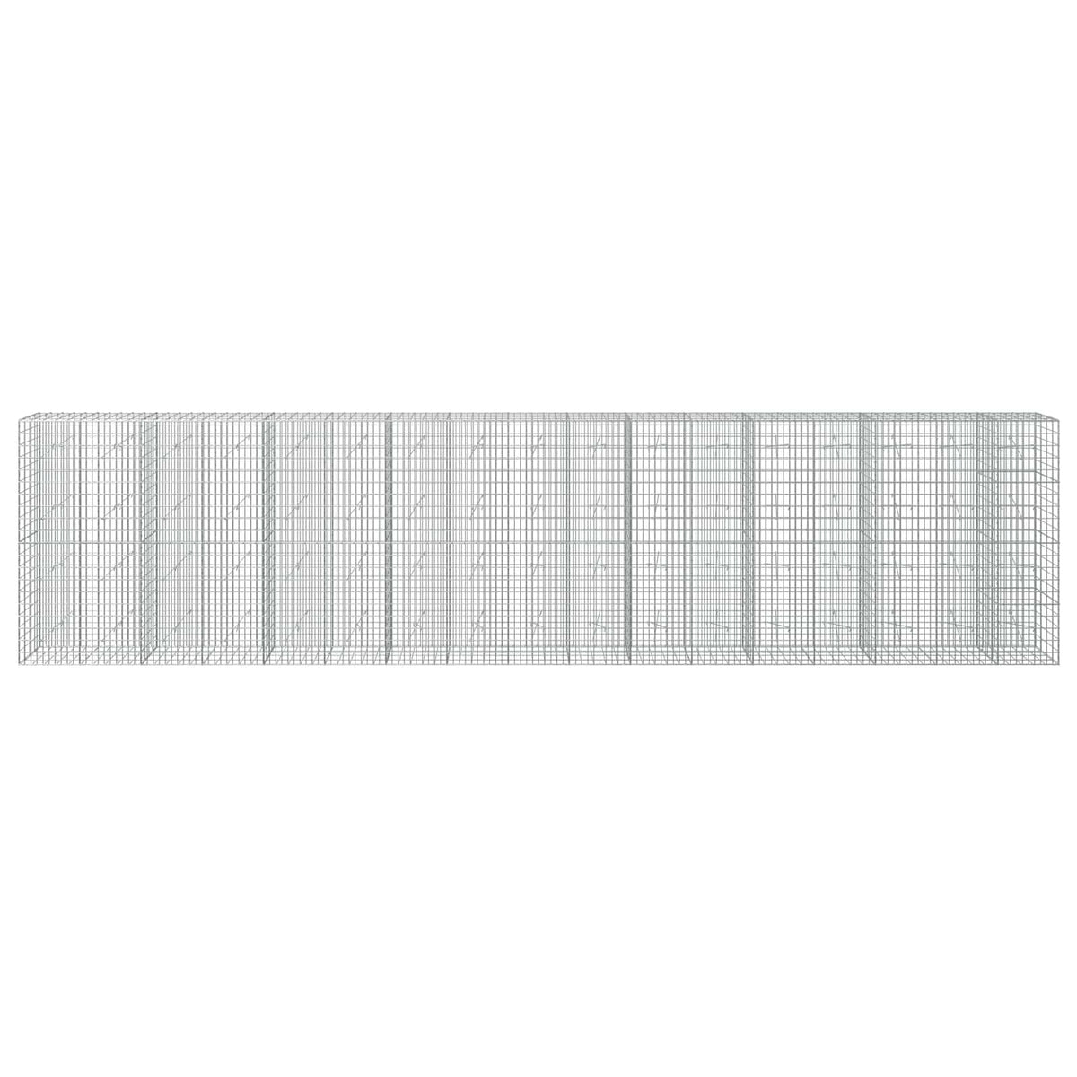 vidaXL Gabion z drutu 3,5 mm i siatką 5x10 cm 850x20x200 cm