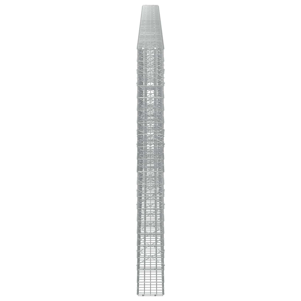 vidaXL Gabion z drutu 3,5 mm i siatką 5x10 cm 850x20x200 cm