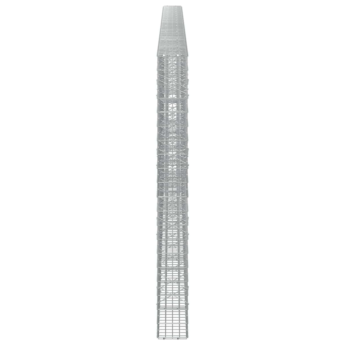 vidaXL Gabion z drutu 3,5 mm i siatką 5x10 cm 850x20x200 cm
