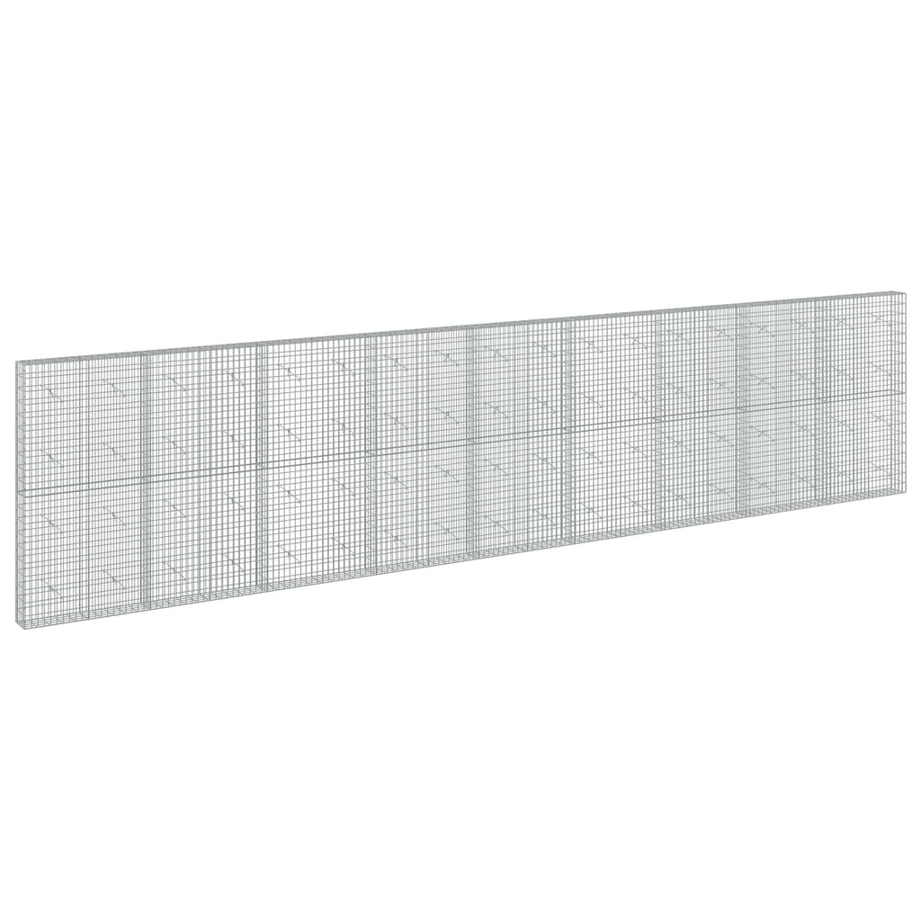vidaXL Gabion z drutu 3,5 mm i siatką 5x10 cm 900x20x200 cm