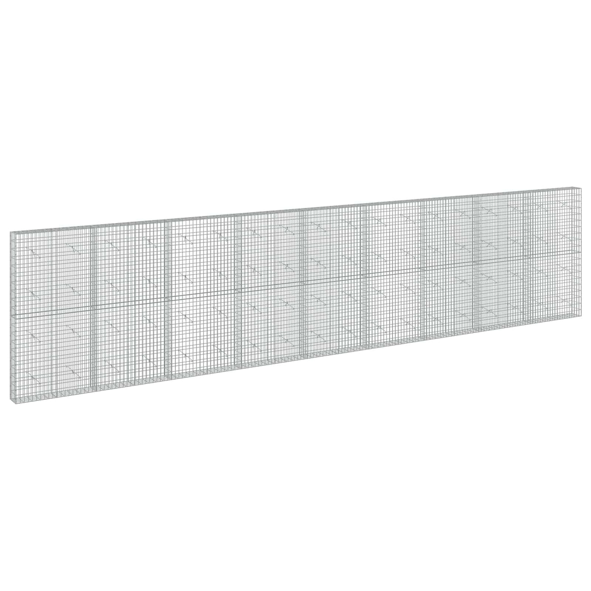 vidaXL Gabion z drutu 3,5 mm i siatką 5x10 cm 900x20x200 cm