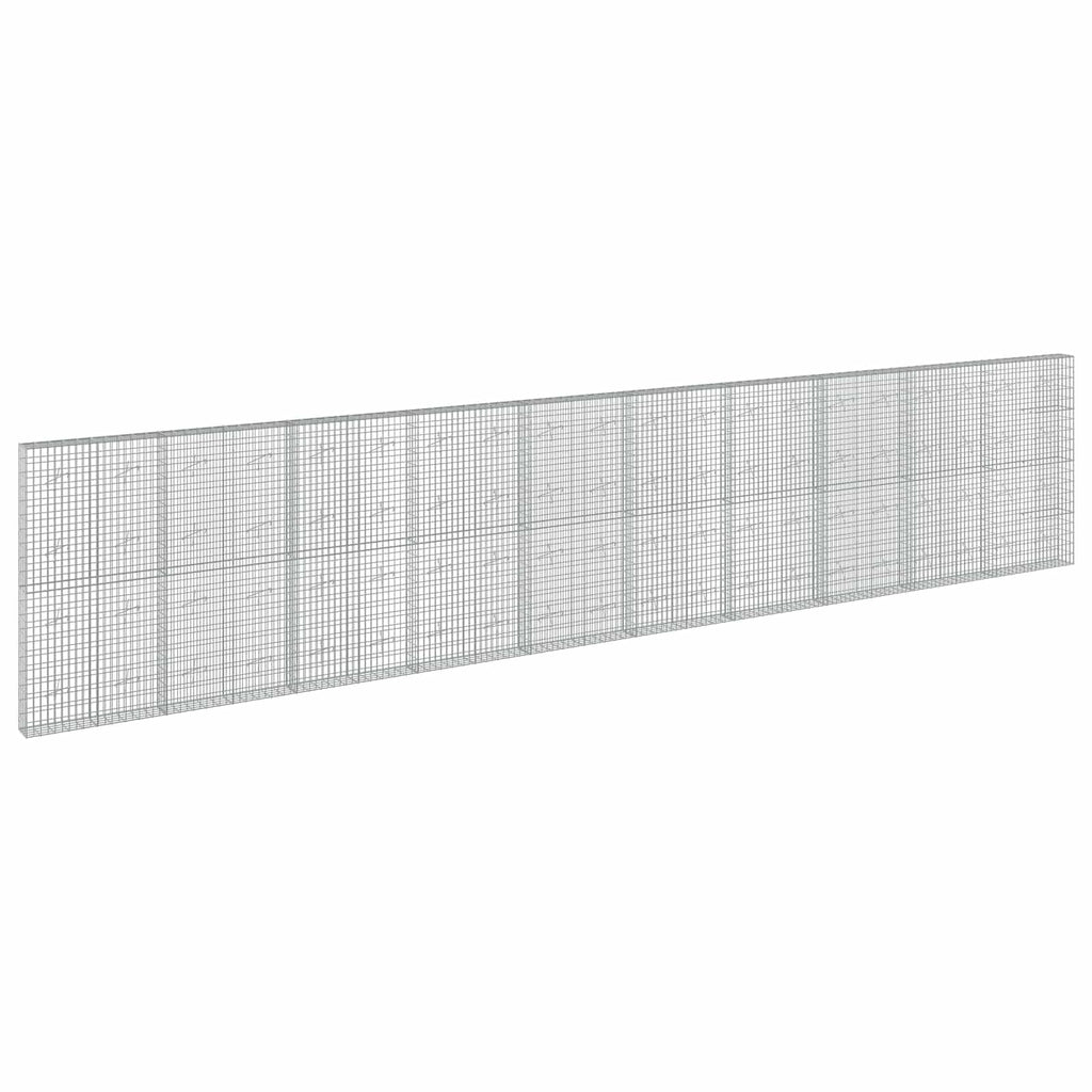vidaXL Gabion z drutu 3,5 mm i siatką 5x10 cm 1000x20x200 cm