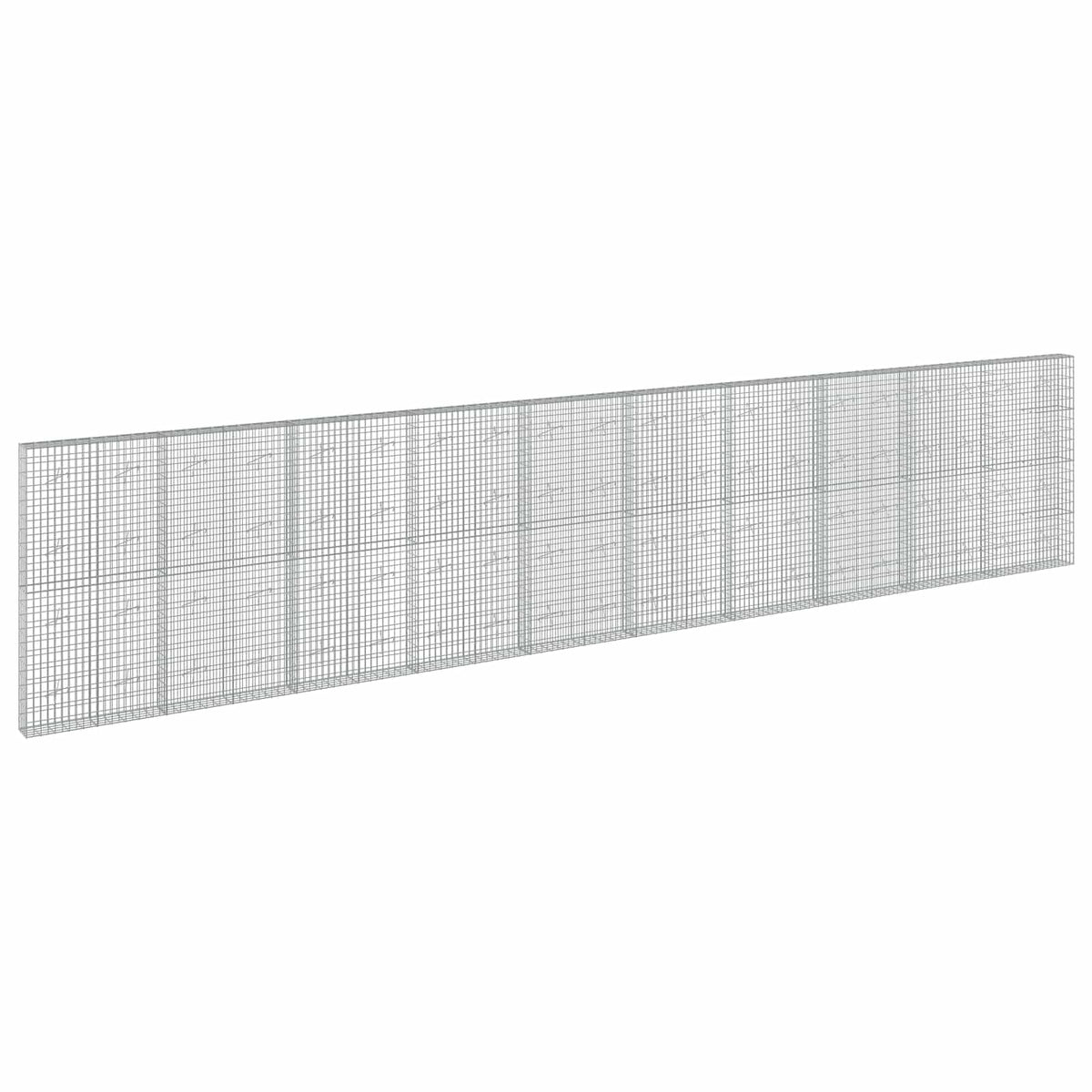 vidaXL Gabion z drutu 3,5 mm i siatką 5x10 cm 1000x20x200 cm