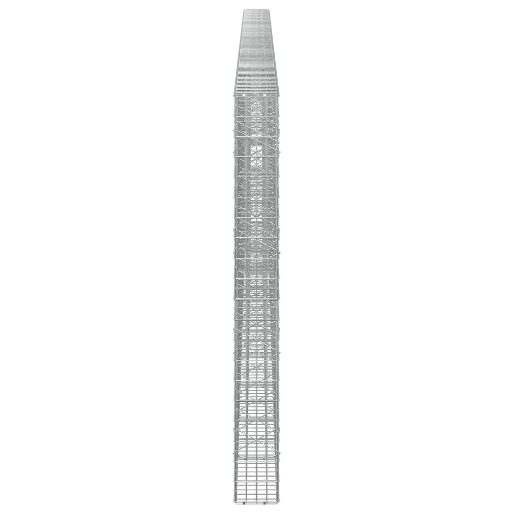 vidaXL Gabion z drutu 3,5 mm i siatką 5x10 cm 1000x20x200 cm