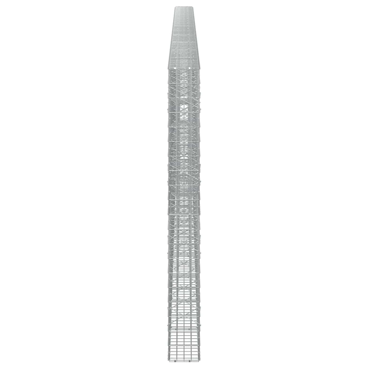 vidaXL Gabion z drutu 3,5 mm i siatką 5x10 cm 1000x20x200 cm