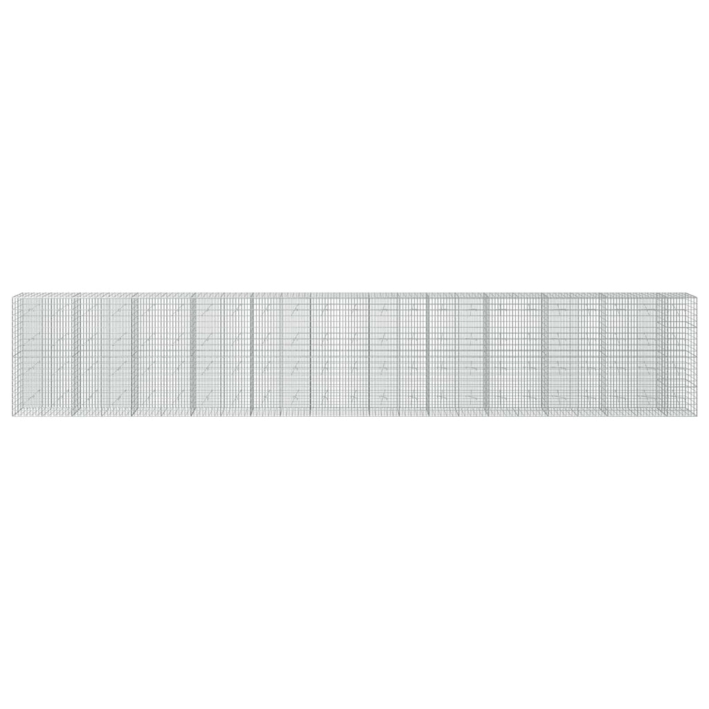 vidaXL Gabion z drutu 3,5 mm i siatką 5x10 cm 1150x20x200 cm