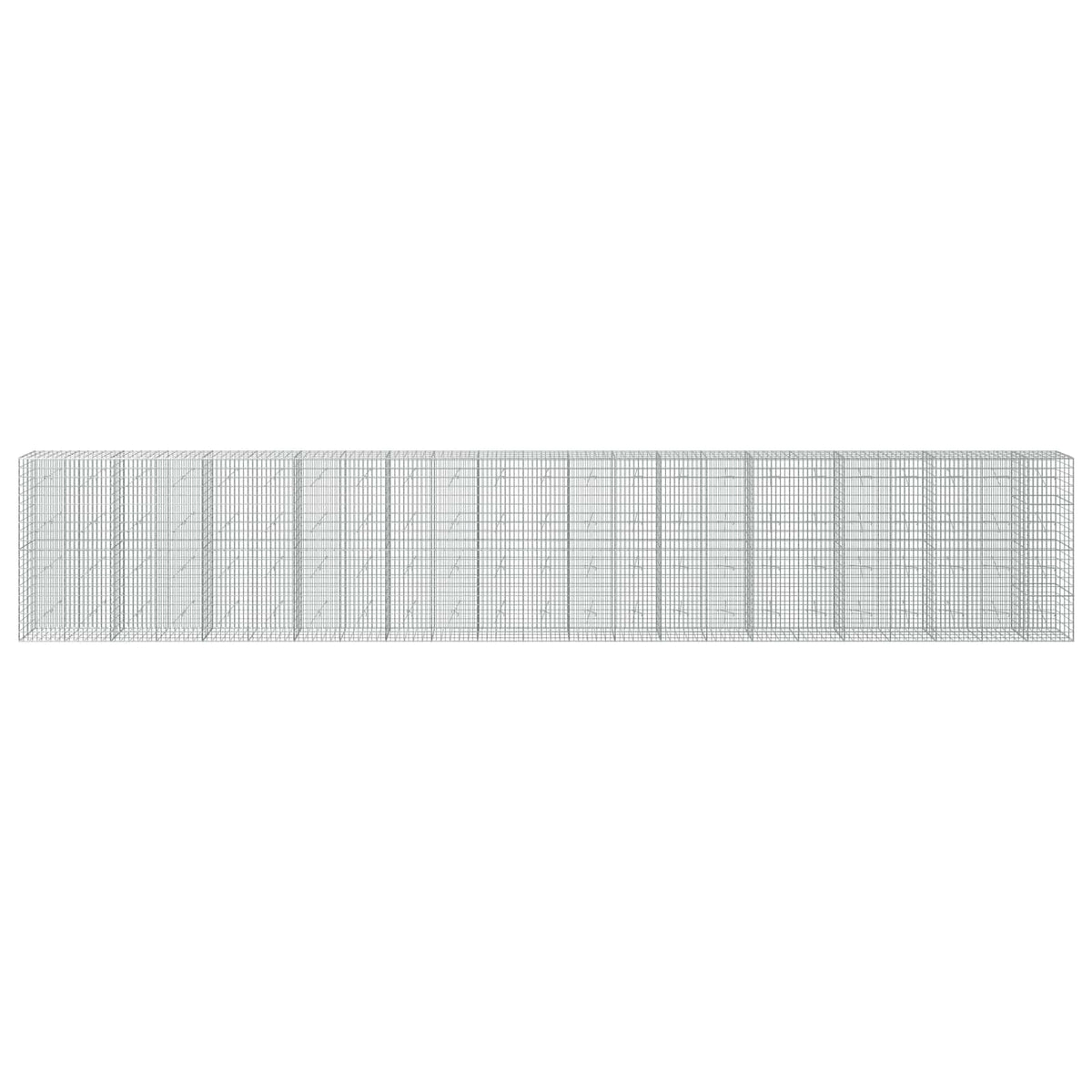 vidaXL Gabion z drutu 3,5 mm i siatką 5x10 cm 1150x20x200 cm