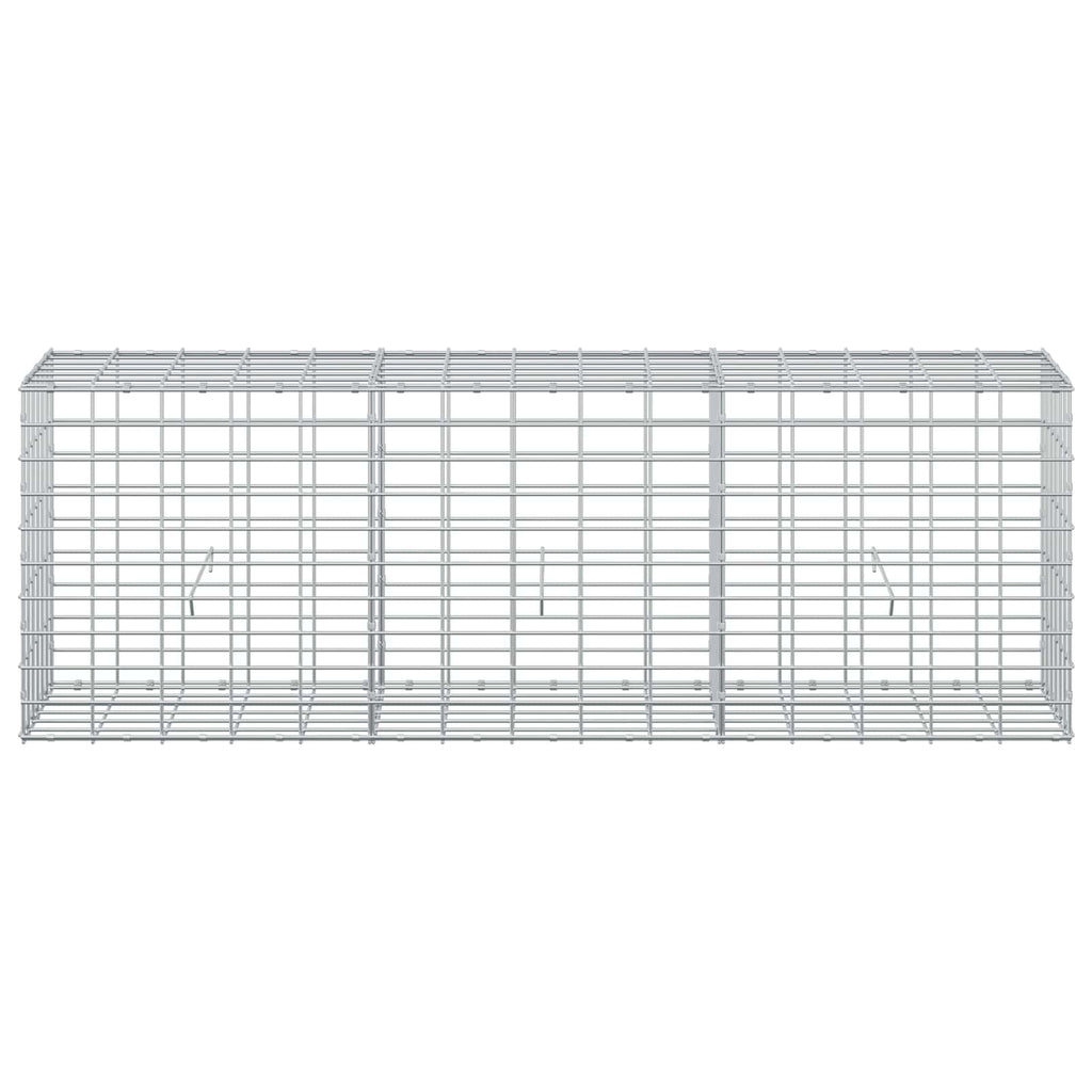 vidaXL Gabion z drutu 3,5 mm i siatką 5x10 cm 150x30x50 cm