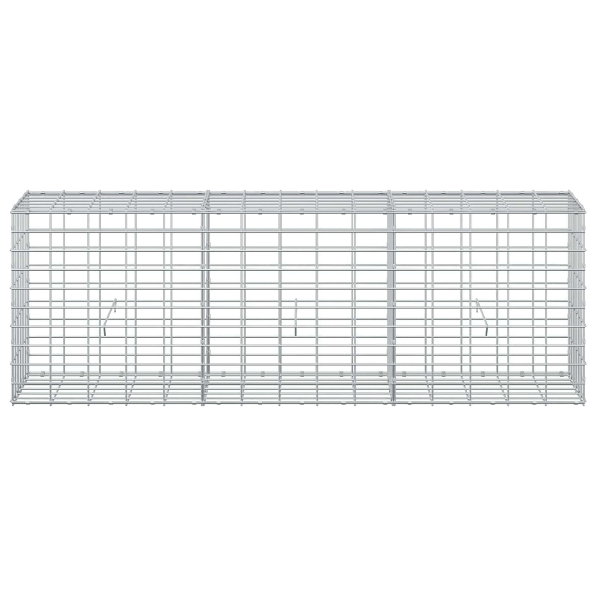 vidaXL Gabion z drutu 3,5 mm i siatką 5x10 cm 150x30x50 cm