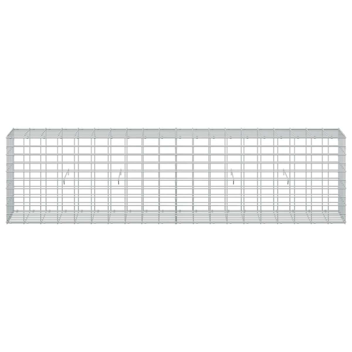 vidaXL Gabion z drutu 3,5 mm i siatką 5x10 cm 200x30x50 cm